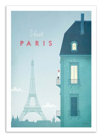 Art-Poster - Visit Paris - Henry Rivers W16312 1
