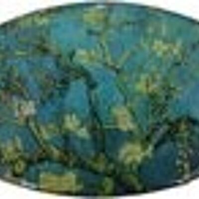 Pince à cheveux ovale qualité supérieure - Vincent van Gogh - Amandier en fleur, pince made in France
