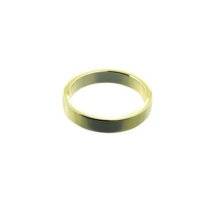 9ct Gold 4mm plain flat Wedding Ring Size Q