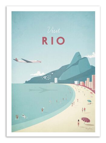 Art-Poster - Visit Rio - Henry Rivers W16313 1