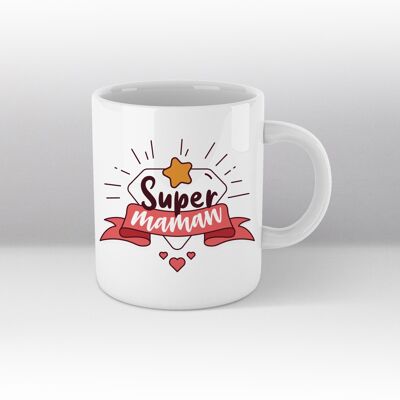 Mug blanc, Super maman