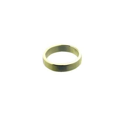 18ct Gold 4mm plain flat Wedding Ring Size I #1584YH