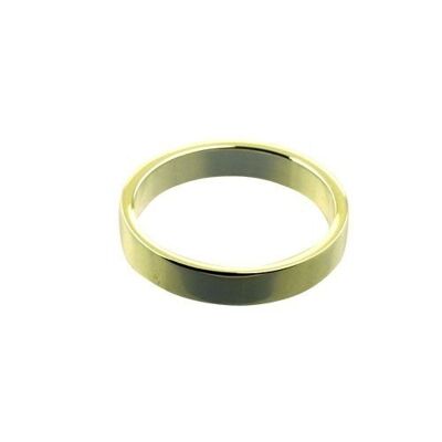 18ct Gold 4mm plain flat Wedding Ring Size Q