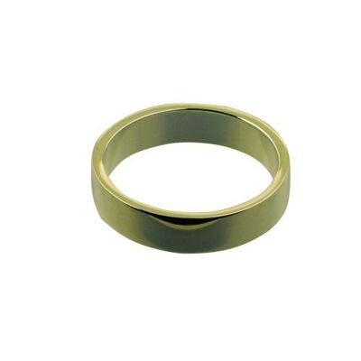 18ct Gold 5mm plain flat Wedding Ring Size Z