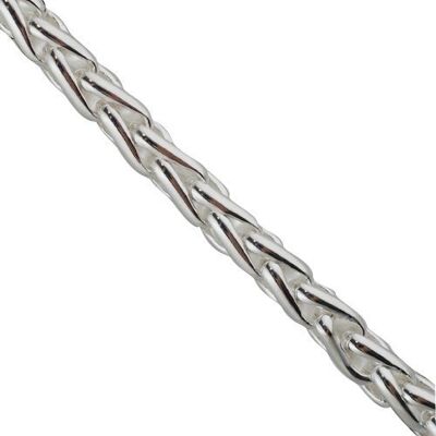 Silver fancy chain necklace 24 inches