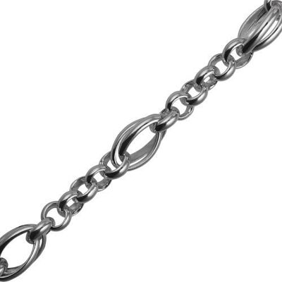 Silver fancy handmade chain 7.5 inches
