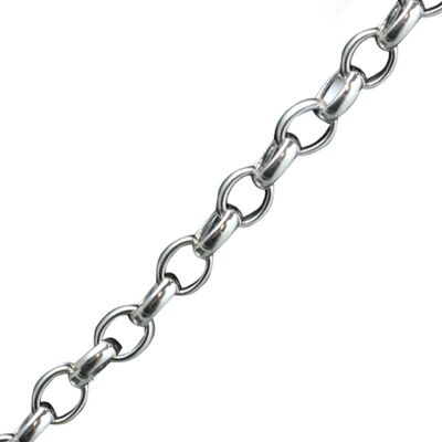 Silver handmade belcher Bracelet chain 8 inches