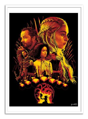 Art-Poster - House Targaryen - Joshua Budich W17031-A3 2