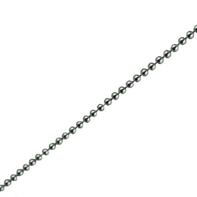 Silver Bead Pendant Chain 18 inches