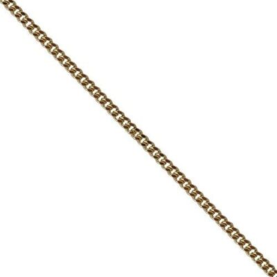 9ct Bright cut Curb Pendant Chain 16 inches #BR25NC