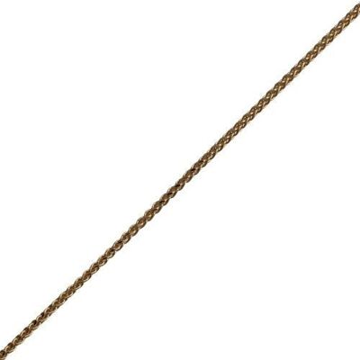 18ct Bright cut Spigal Pendant Chain 18 inches #BR25YTRSP18
