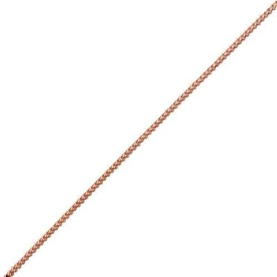 9ct rose Curb Pendant Chain 18 inches