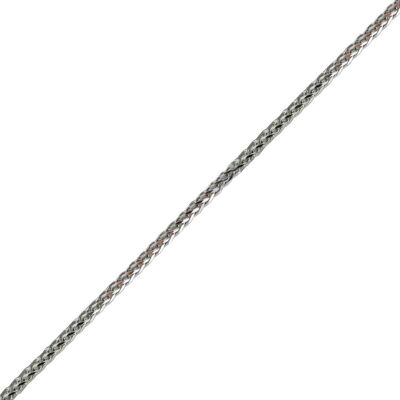 9ct white Triple Spigal Pendant chain 16 inches