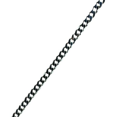 Silver diamond cut curb Pendant Chain 18 inches #BR80SC