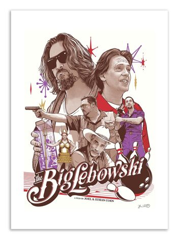 Art-Poster - The Big Lebowski - Joshua Budich W17032 1