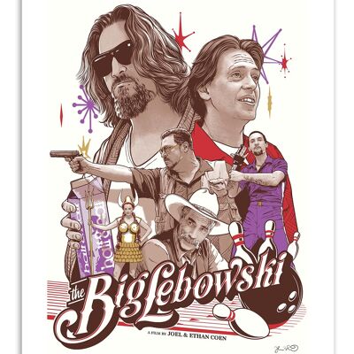 Art-Poster - The Big Lebowski - Joshua Budich W17032