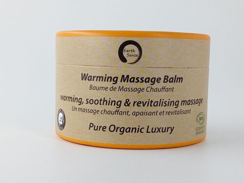 Organic Warming Massage Balm - 1 piece - 100% paper packaging