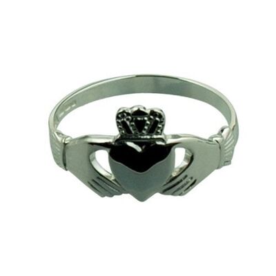 Silver 18x11mm Claddagh Ring Size N