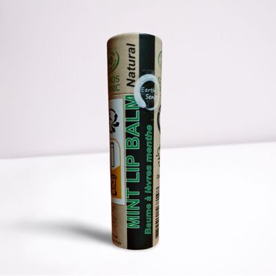 Balsamo Labbra Bio alla Menta Piperita 15ml - 1 pezzo - Confezione 100% carta