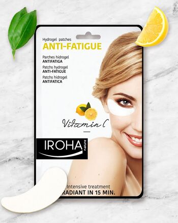 Patchs Hydrogel Anti-FATIGUE pour les Yeux à la Vitamine C - IROHA NATURE 2