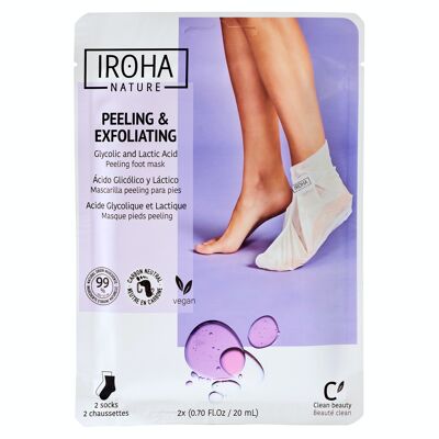 PEELING and EXFOLIATING socks with Glycolic Acid - IROHA NATURE