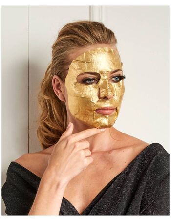 Masque facial en aluminium HIDRA FERMETÉ à l'or 24 carats et au collagène - IROHA NATURE 4