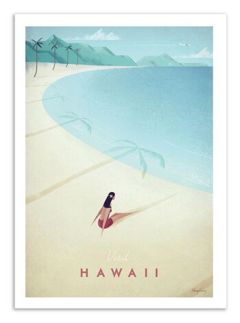 Art-Poster - Visit Hawaii - Henry Rivers W17051-A3 1