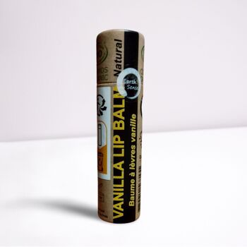 Baume à Lèvres Vanille Bio 15 ml - 1 pièce - Emballage 100% papier 1