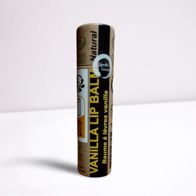 Bio-Vanille-Lippenbalsam 15 ml – 1 Stück – Verpackung aus 100 % Papier