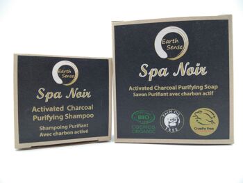 Spa Noir - Savon Solide au Charbon Actif - 1 pièce - Emballage 100% papier 4