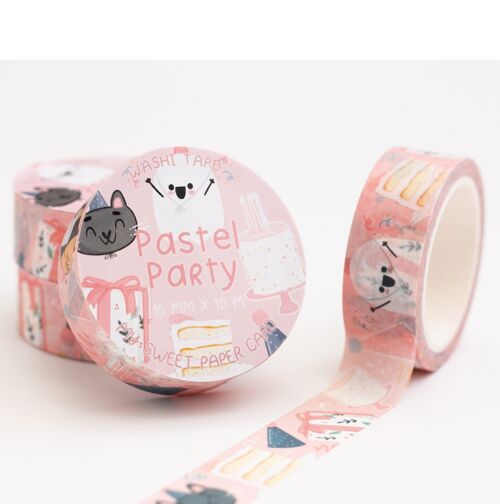 Washi tape Pastel Party - Ruban de masking tape