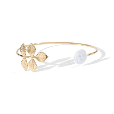 Bracelet Feuille Rose