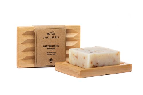 Porte-Savon en Bois Vernis – Élégance naturelle & savon préservé