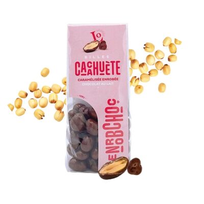 Caramelized Peanuts Coated with Milk Chocolate