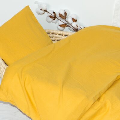 Muslin bedding 'simple' honey 90x120