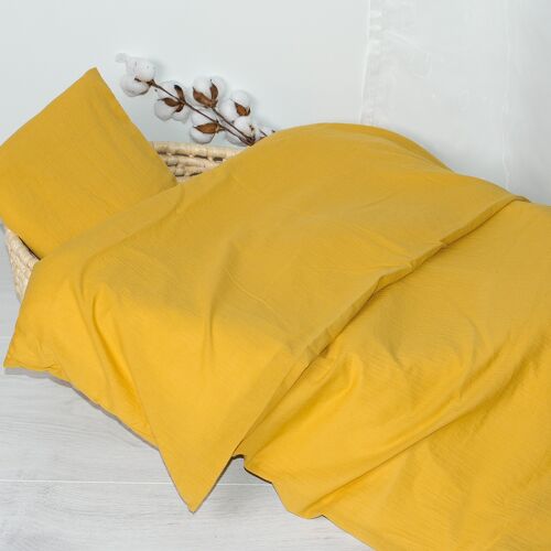 Muslin bedding 'simple' honey 100X135