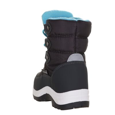 Lace-up winter bootie turquoise