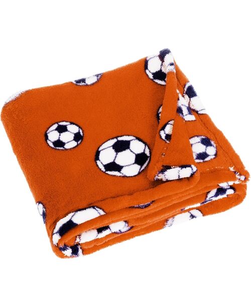 Fleece-Decke Fußball 75x100cm