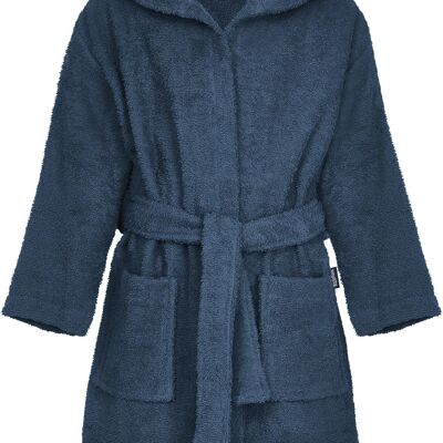 Terry cloth bathrobe marine