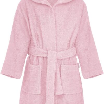 Terrycloth bathrobe pink
