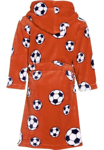 Peignoir polaire football orange 2