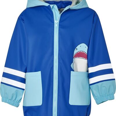 Regen-Mantel Hai blau