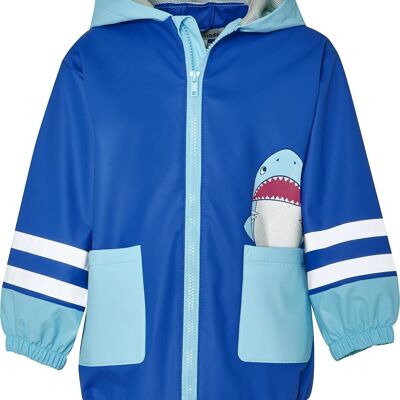 Imperméable requin bleu