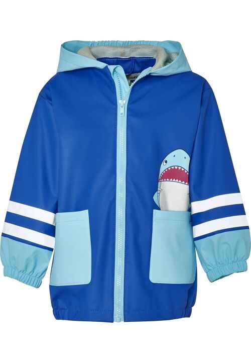 Regen-Mantel Hai blau