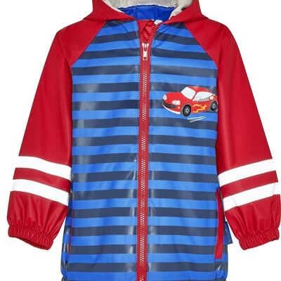 Rain coat racing car red/blue