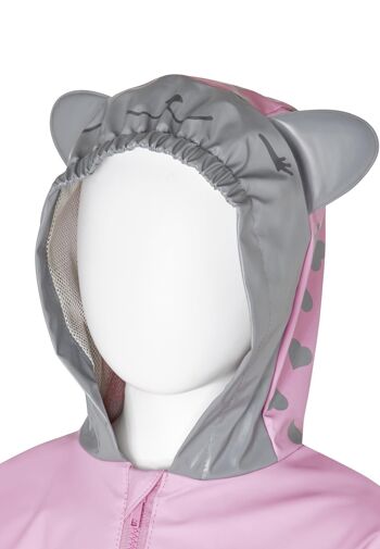 Imperméable chat rose 2