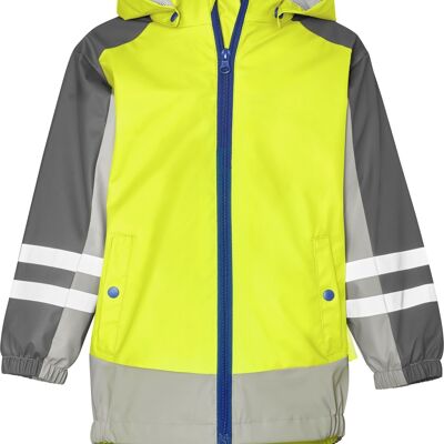 Rain jacket 3 in 1 neon yellow