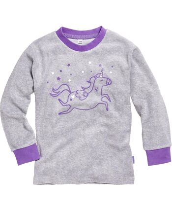 Pyjama éponge licorne violet 2