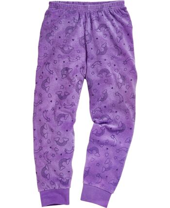 Pyjama éponge licorne violet 3