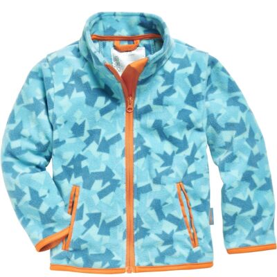Fleece jacket arrows camouflage petrol